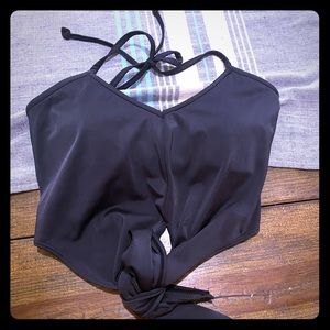 KJ black tied up top